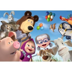 Puzzle mare de podea Masha si ursul 24 piese